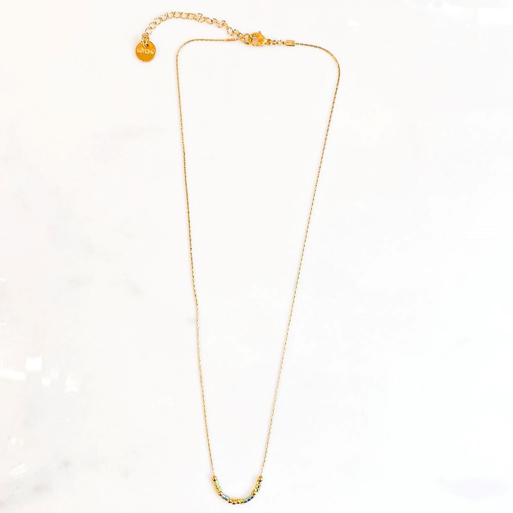 Collier simple Miyuki Vert